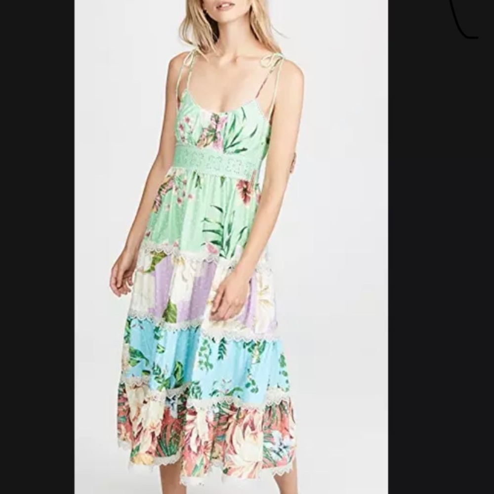 FARM Rio Multicolor Floral Midi Dress